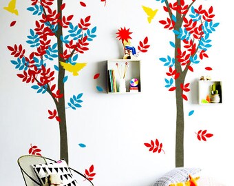 Large Tree Wall Decals Trees Decal Nursery Tree by ONWALLstudio