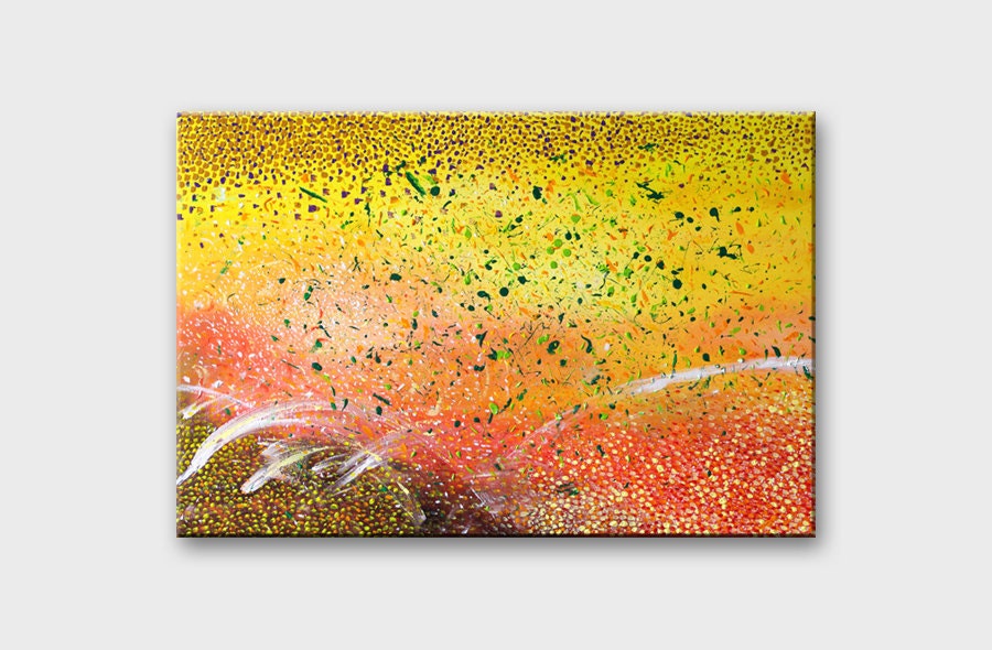 Abstract Wall art Yellow wall art Yellow decor Abstract art
