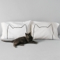 His and Hers Pillow cases, gift for cat lover / Cat Nap Pillowcase Set 300 thread count Standard - as seen in DailyCandy, cat lady
