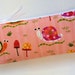 Long Zipper Pouch Pencil Case Tropical Snails Creatures and Critters