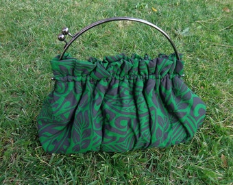 Purse in Polynesian Tribal Print Cotton