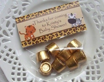 Printable Safari Baby Shower Bag Toppers