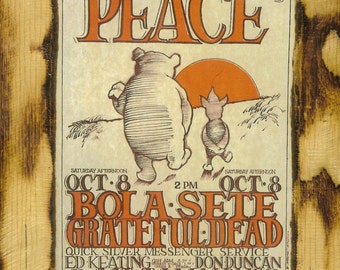 Grateful Dead Concert Poster - Wooden Plaque