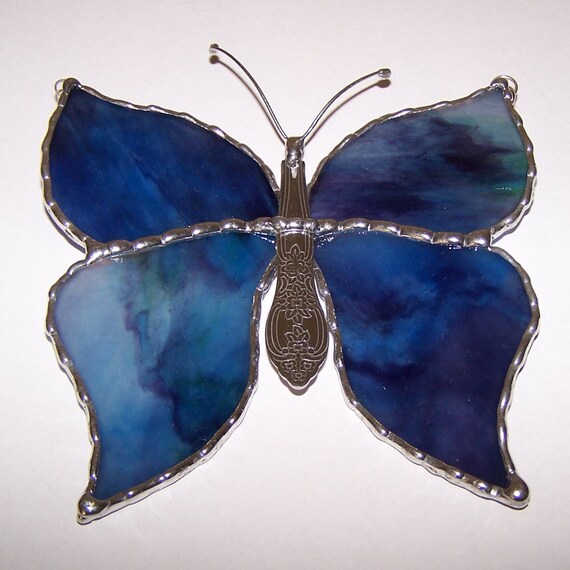 Stained Glass Butterfly Suncatcher