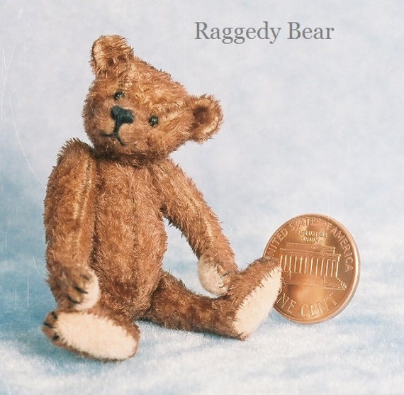 Raggedy Bear Miniature Teddy Bear Kit Pattern by Emily