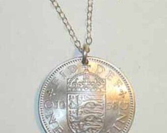 Coin necklace~British English Arms necklace-free shipping