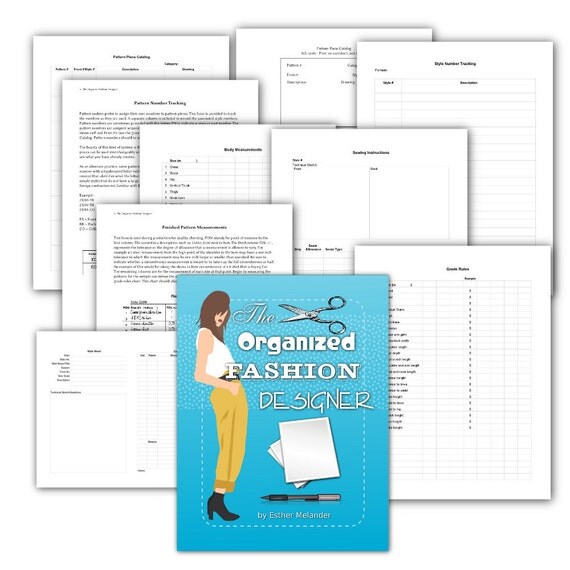 The Organized Fashion Designer PDF printable forms ebook