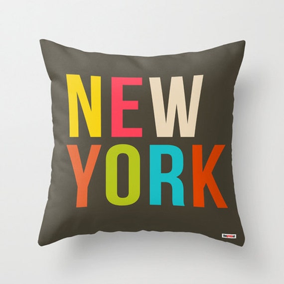 New York pillow cover Decorative throw Modern pillow