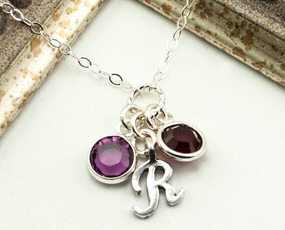 Items similar to Mothers Necklace Mothers Day Gift Birthstone Jewelry