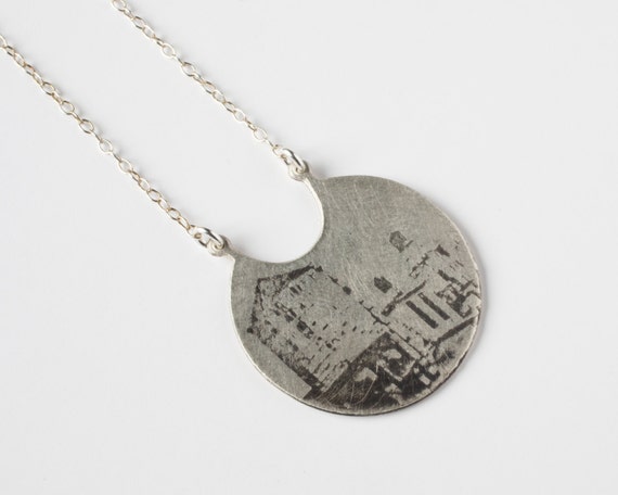 Sterling Silver - NYC Jewelry - Water Tower Pendant - Brooklyn ...