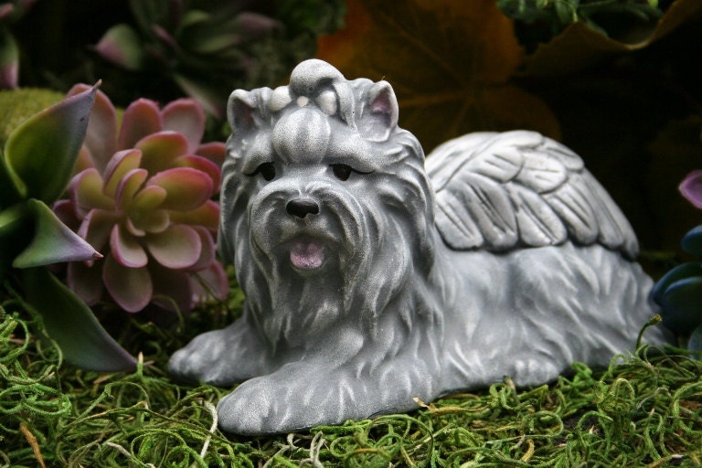 yorkie garden statues