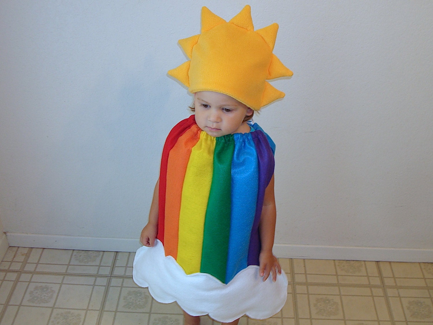 Baby Halloween Costume Rainbow Dress Sun Cloud Baby Halloween Costume Rainbow Dress Sun Cloud