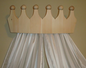 Princess Bed Crown Valance / Canopy / Cornice for Girls Room
