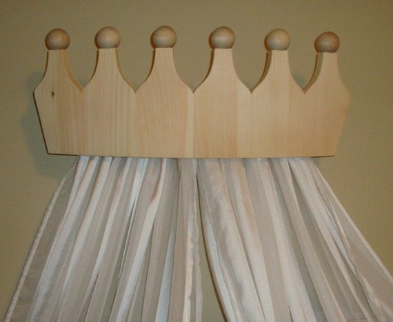Princess Bed Crown Valance / Canopy / Cornice for Girls by decarlo