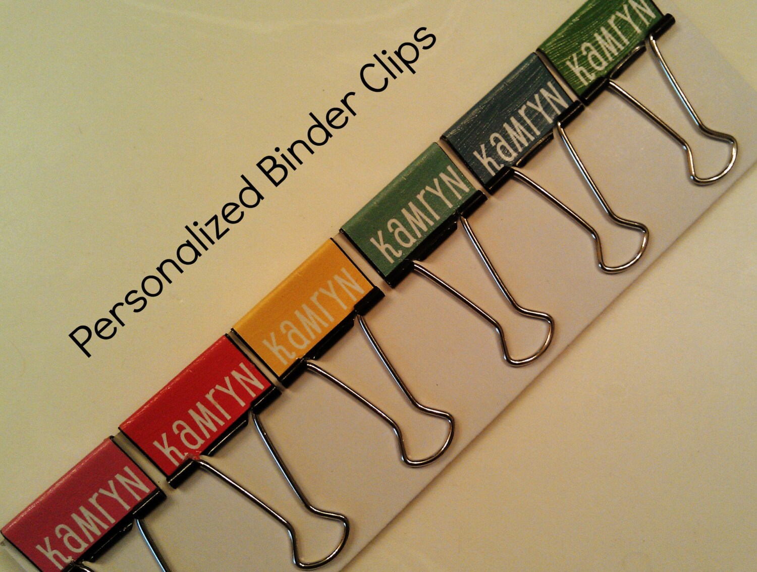 Teacher Binder Clips Personalized for FREE
