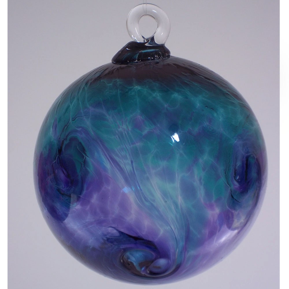 lagoon and purple tropical swirl blown glass ornament 3 5 lagoon and purple tropical swirl blown glass ornament 3 5