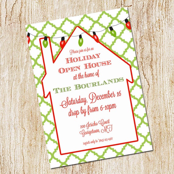 Free Christmas Open House Invitations 8