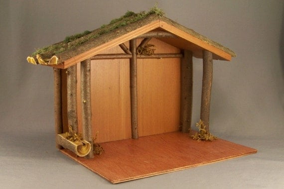 How To Build Wood Nativity Stable PDF Woodworking