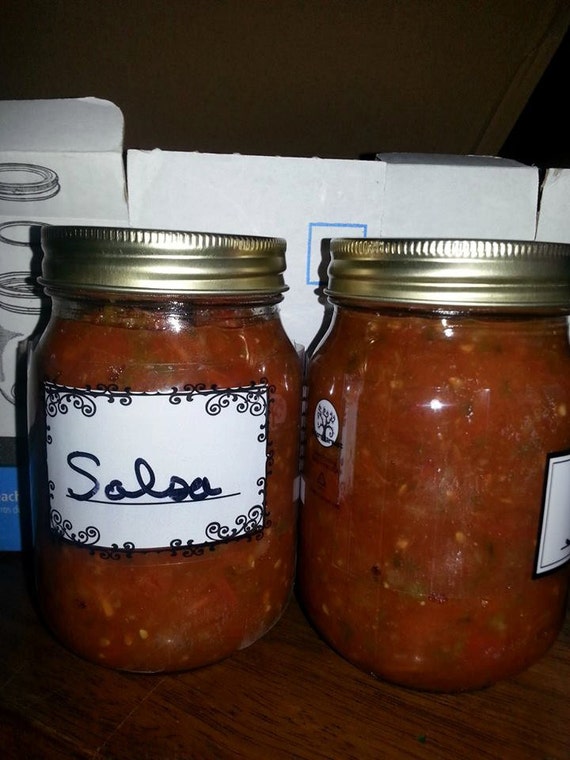 Items similar to Home Made Salsa Medium OR Hot Pint Jar Hand Made Best