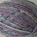 Yarn: bulky cotton purple blue green 100 yds Hyacinths, includes Italian fiber art yarn, Life's an Expedition yarn shop, heavy worsted