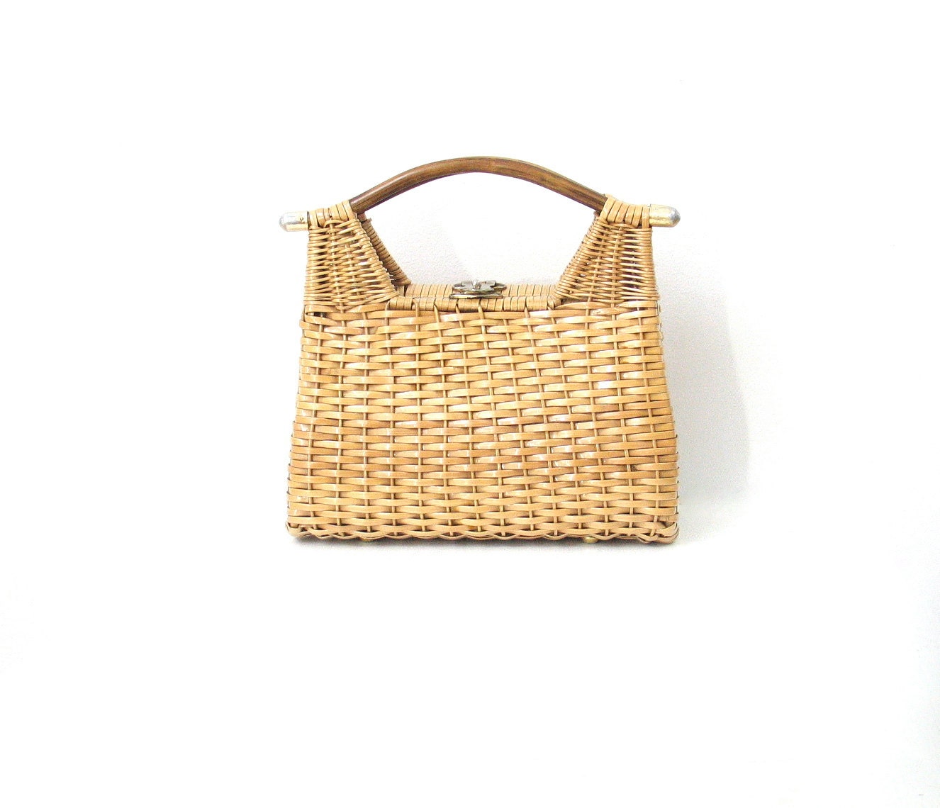 vintage straw handbag