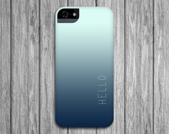 iPhone 6 Case Ombre iPhone Case in Ocean Blues - Ombré Cell phone cover, iPhone 5S, Case iPhone 6 Plus Case