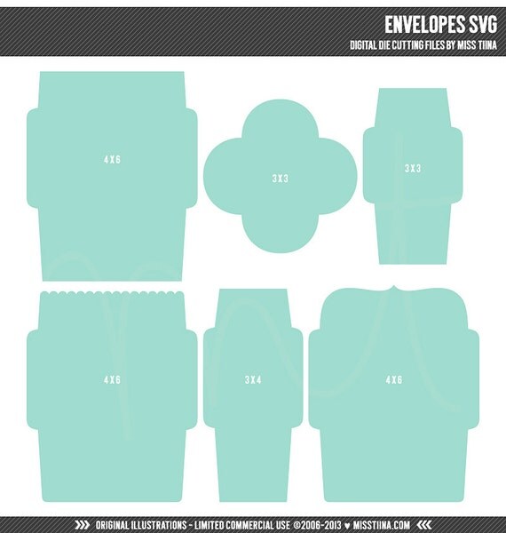 Download Envelopes SVG Digital Die Cut Files for cutting by MissTiina