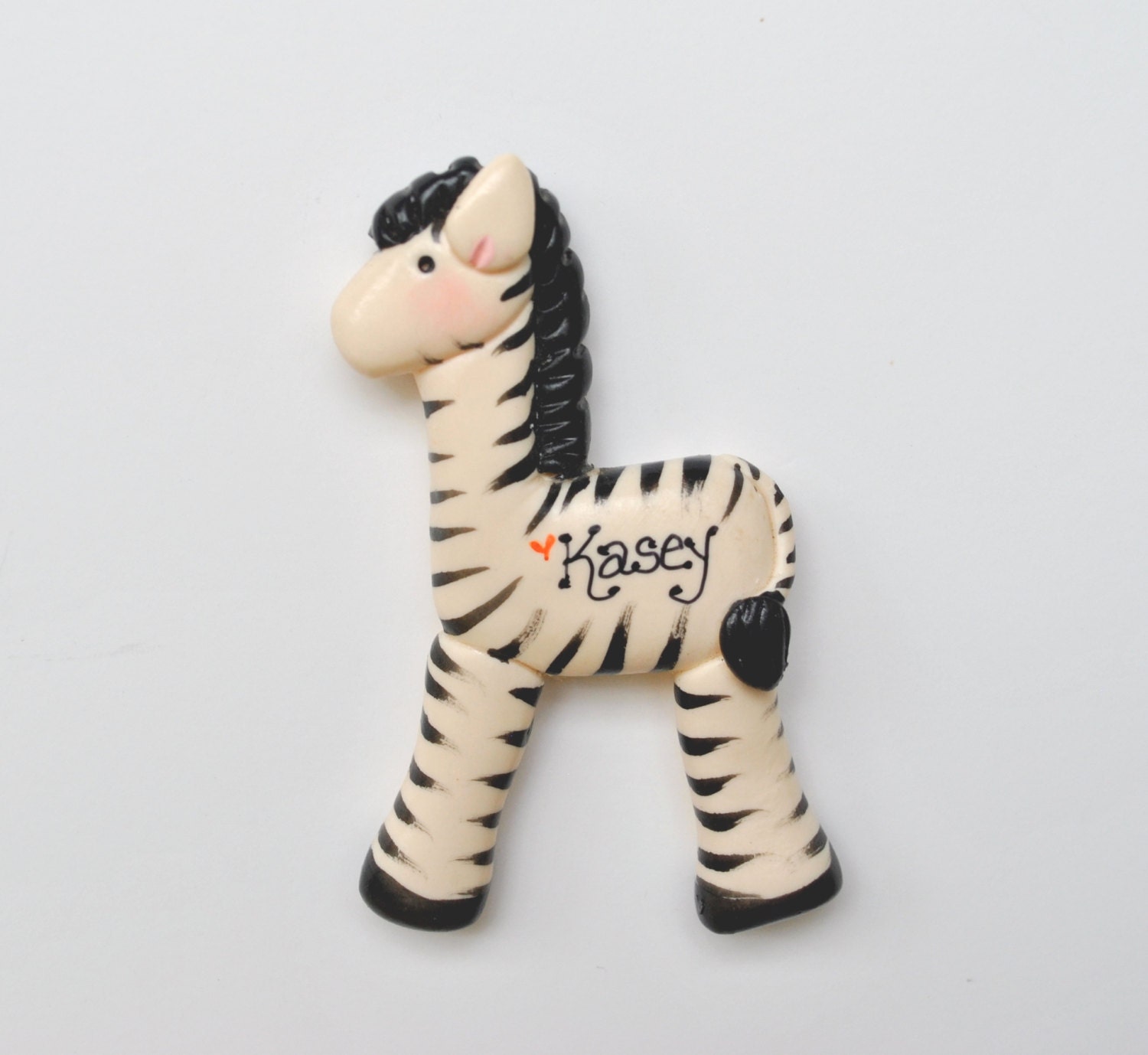 Personalized Christmas Zebra Ornament