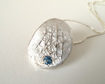 Honeycomb Silver And Gold Pendant Honeycomb Necklace by monteazul