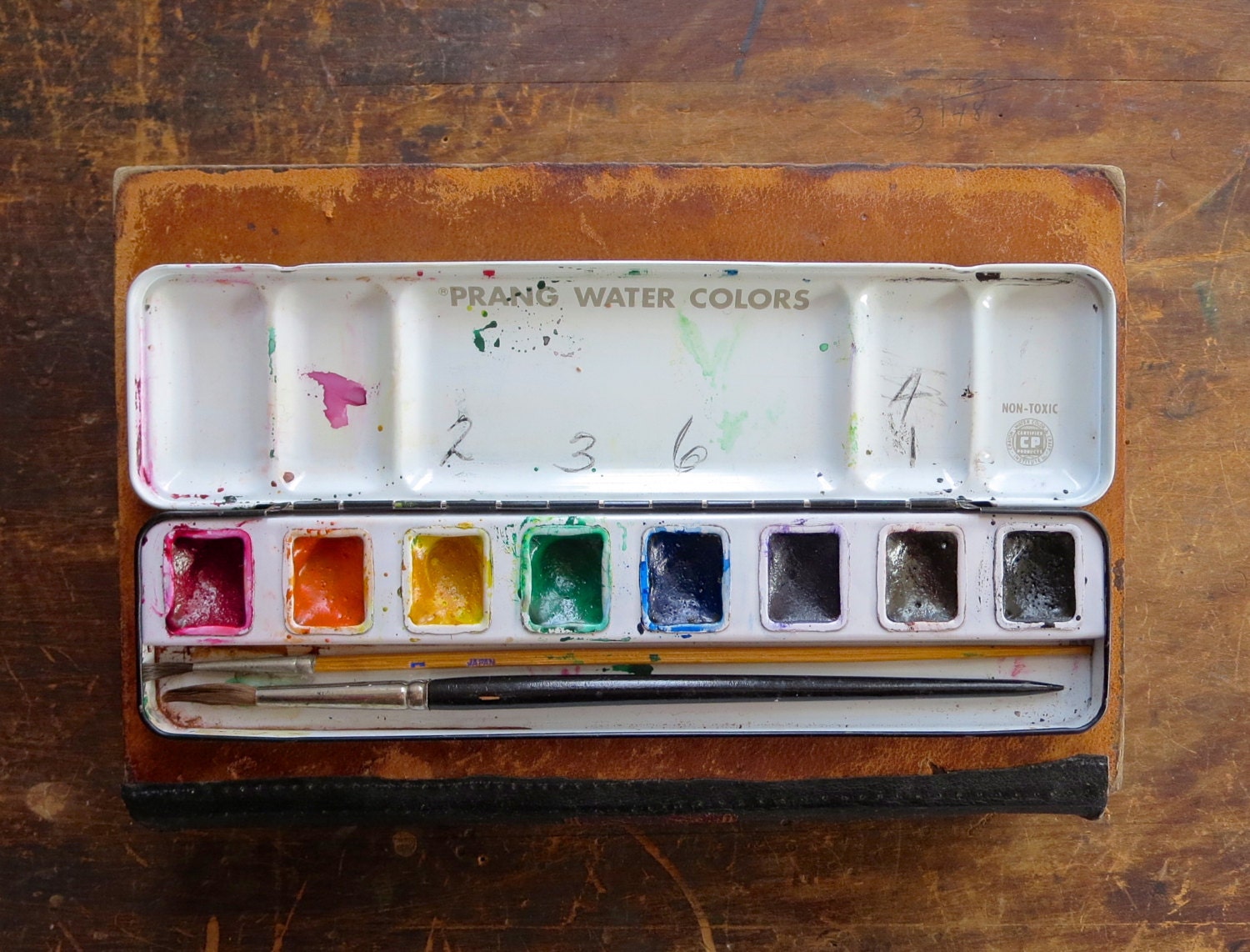 vintage watercolor paint box old watercolor by anythinggoeshere