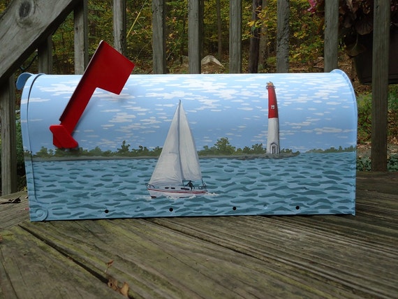 sailboat mailbox cover