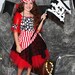 RESERVED Red Pirate skull tutu Halloween costume 8 size 6 pirates