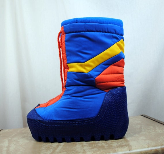 Vintage 80s Rainbow Moon Boots Size Women's 7 8