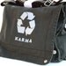 Karma recycle Courier messenger bag. In 2 colors