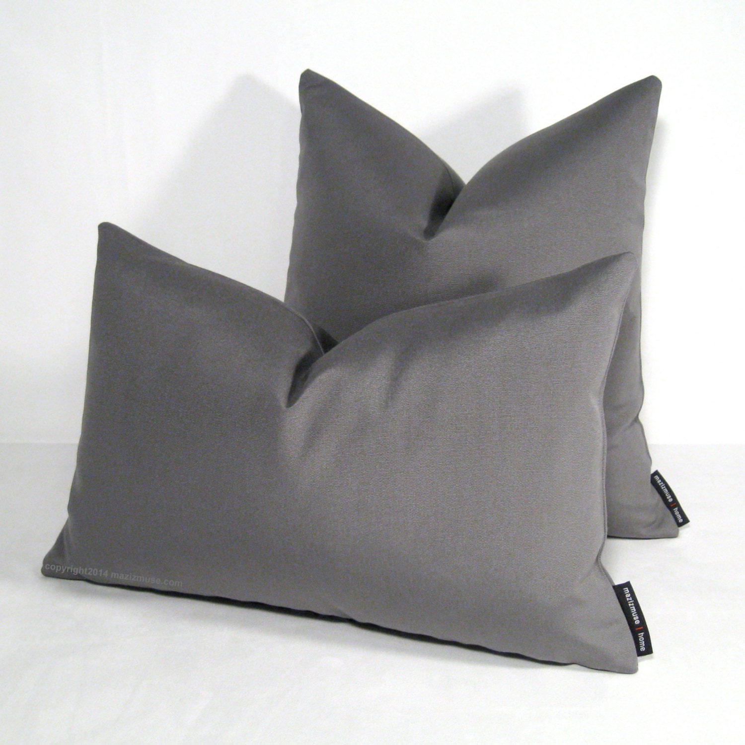 Grey Outdoor Pillow Cover Modern Pillow Cover Decorative