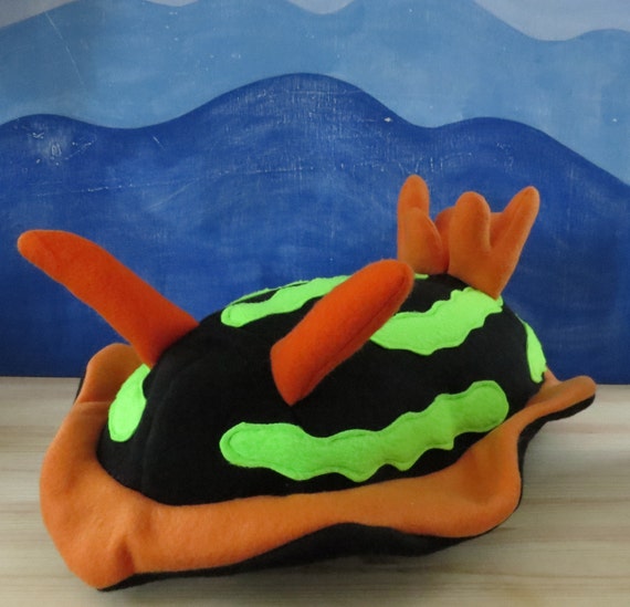 Giant Sea Slug Plush Nudibranch Plush Variable Neon Slug