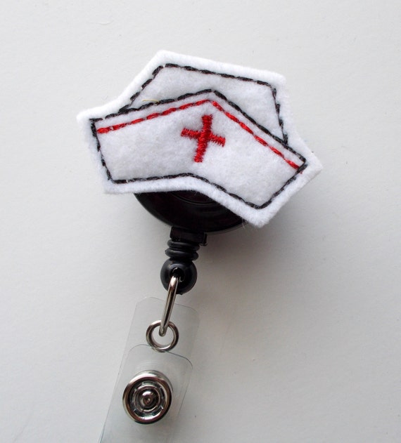 Nurse Cap Cute Badge Holder Nurses Badge Holder Felt