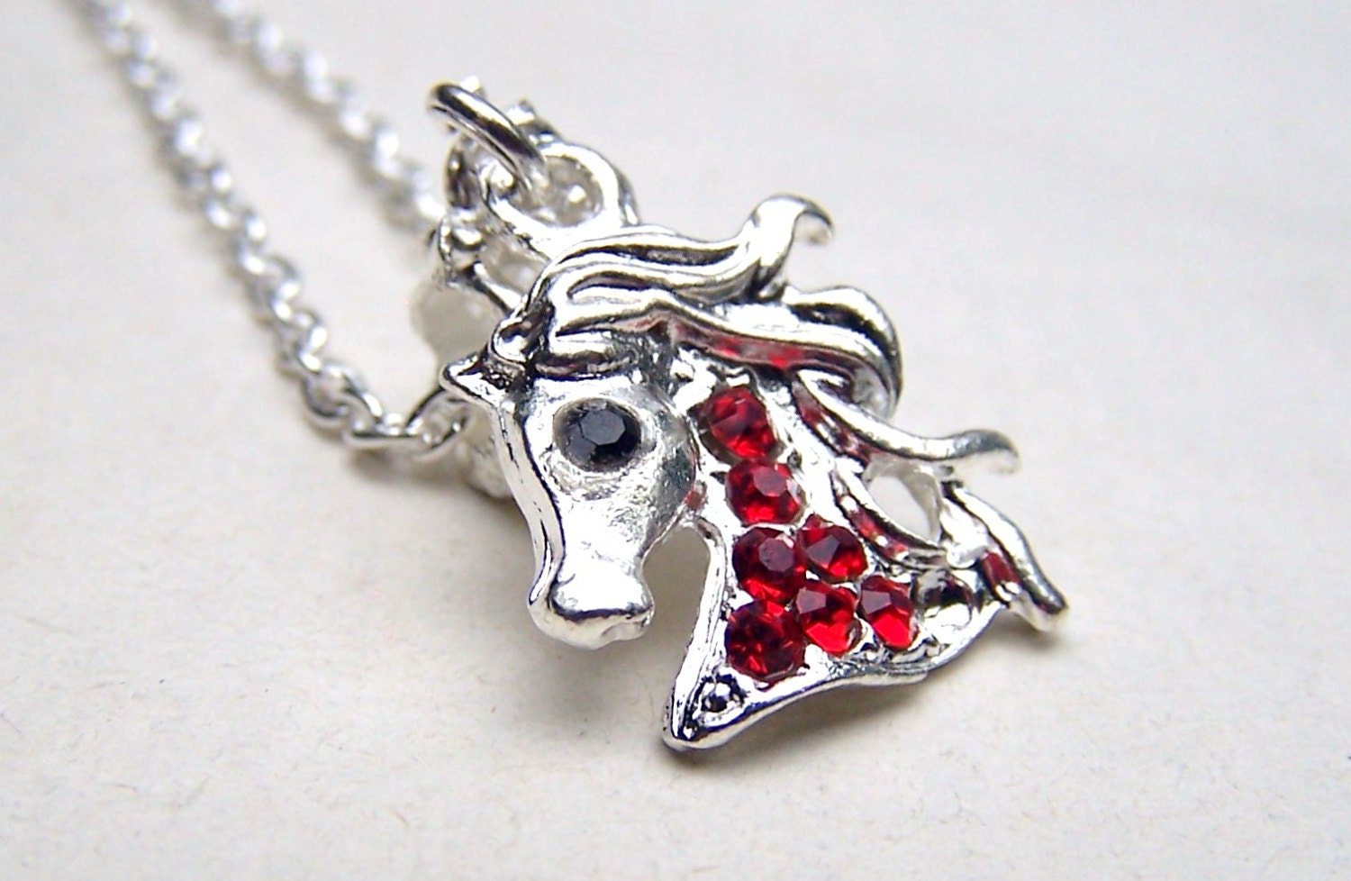 Girls Jewelry Horse Necklace Girls Horse by stonehorsedesigns