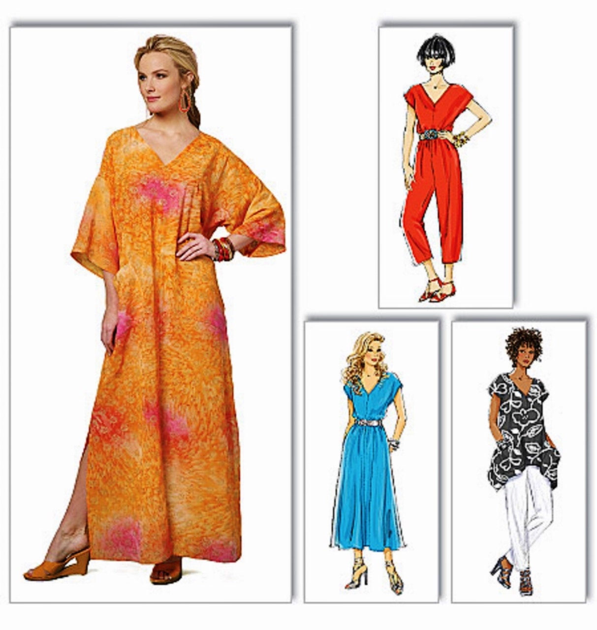 Caftan Pattern Tunic Top Pattern Jumpsuit Pattern Dress