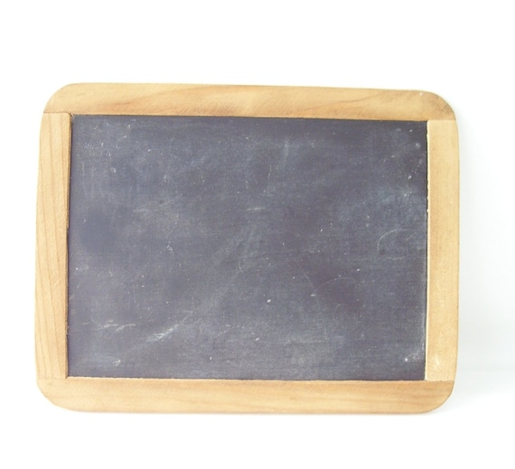 vintage black slate chalkboard 2 sided by RecycleBuyVintage