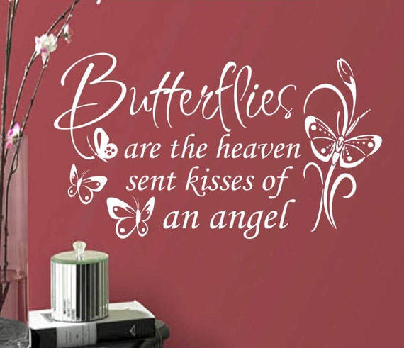 butterflies are kisses vinyl wall lettering vinyl wall butterflies are kisses vinyl wall lettering vinyl wall