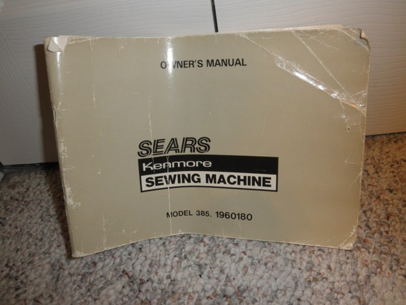 Kenmore 8 Sewing Machine Model 385 Manual