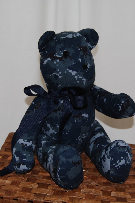 navy blue stuffed animal