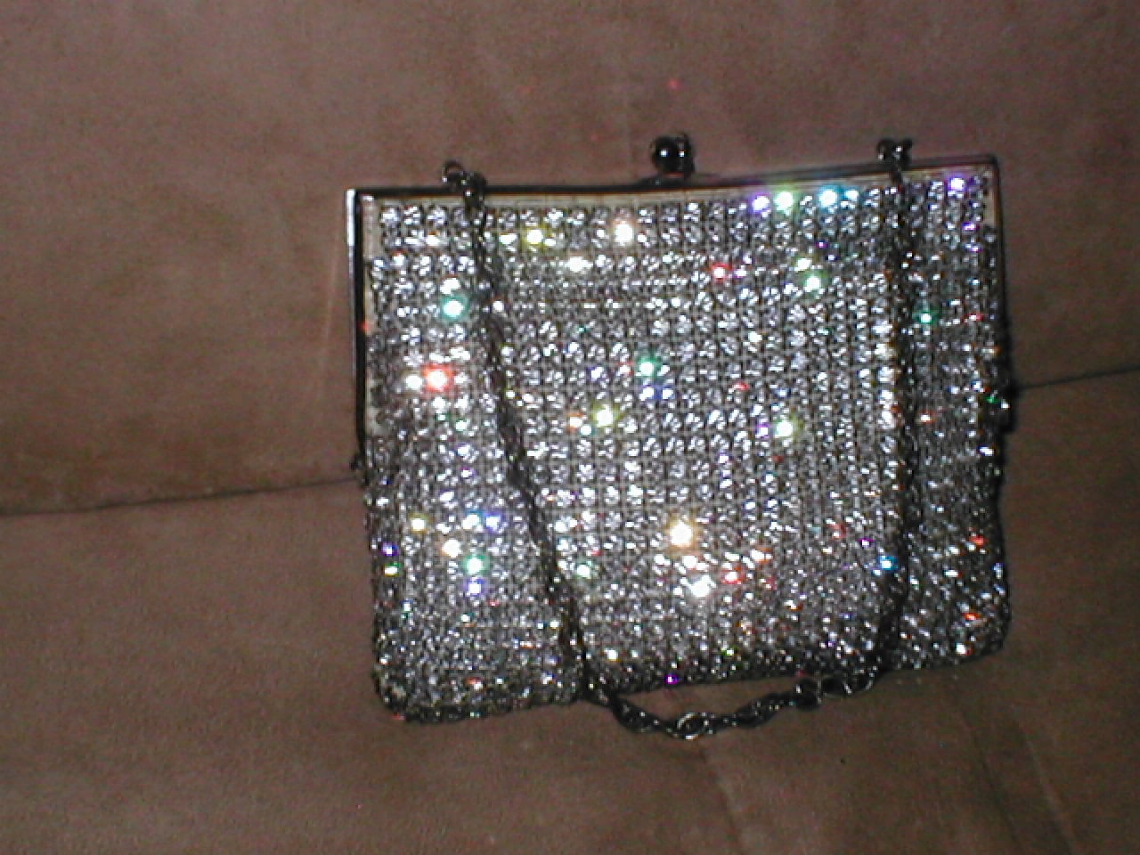 Antique/Vintage ProngSet Rhinestone Purse Evening Bag