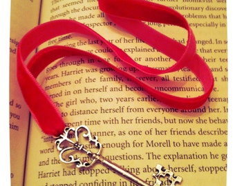 Vintage style Skeleton Key Ribbon Bookmark