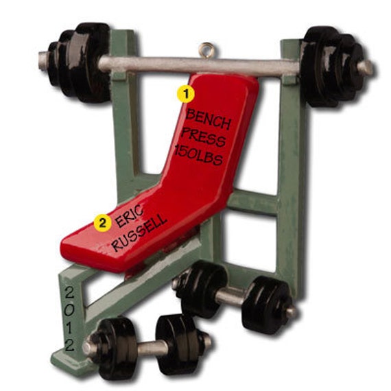 personalized christmas sports ornament weight training weight personalized christmas sports ornament weight training weight