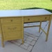 Faux Bamboo Desk Hollywood Regency style at Retro Daisy Girl