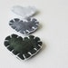40% OFF SALE - Wool Felt Heart Magnets in "Charcoal" - Set of 3 - Love Grey Gradient - Wedding Favors