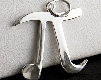 3.14 Pi Sterling Silver Charm Only or with Necklace Chain