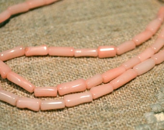 Pink Dyed Bamboo Coral Natural Gemstone Beads Branch 8x3mm Corals 16 Inches Strand